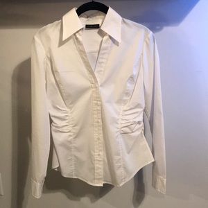 White button down office shirt